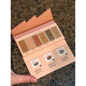 Sephora Flash Sequins 6 Eyeshadow Palette Flame Ray Shine Twinkle Dazzle Foil